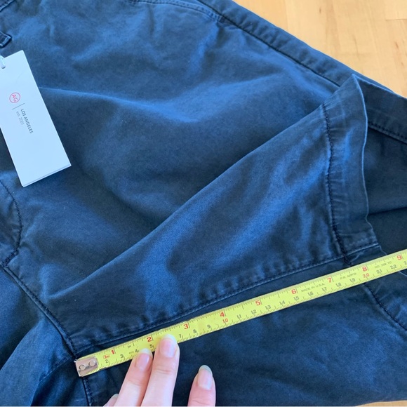 AG Adriano Goldschmied Shorts Lightweight Sateen Wanderer Slim Chino Size 36 - Picture 7 of 8